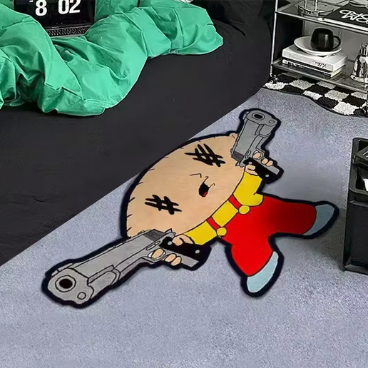 Stewie Cartoon Rug