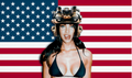 Megan Fox American Flag