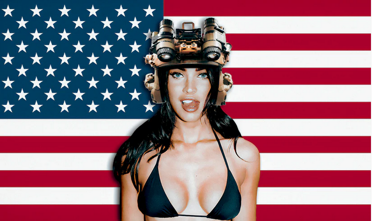 Megan Fox American Flag